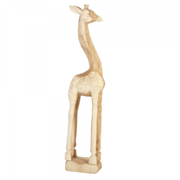 Teakholz Giraffe Unikat Höhe 60cm unbehandeltes Teakholz